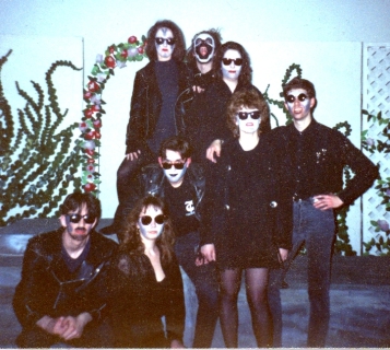 Some extras as 'demons & hags' (that's me on the far right)